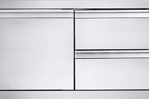 Napoleon 36 x 16-Inch Single Door and Double Drawer Built-In Cabinet