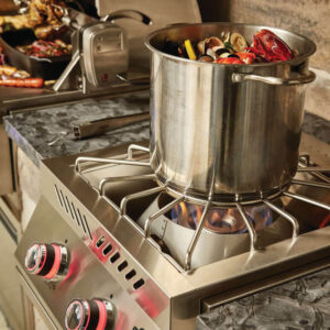 Built-in 700 Series Power Burner with Stainless Steel Cover